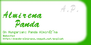 almirena panda business card